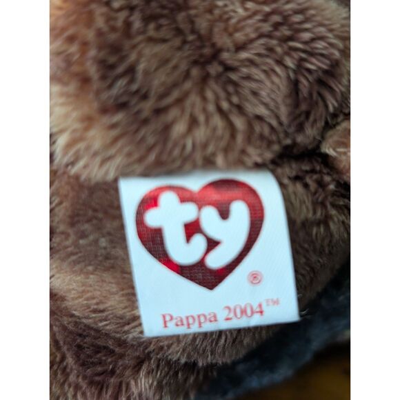 Pappa the Bear – TY Beanie Baby – MWMT – 2004 – Retired – “Dad” Tie - Picture 2 of 3